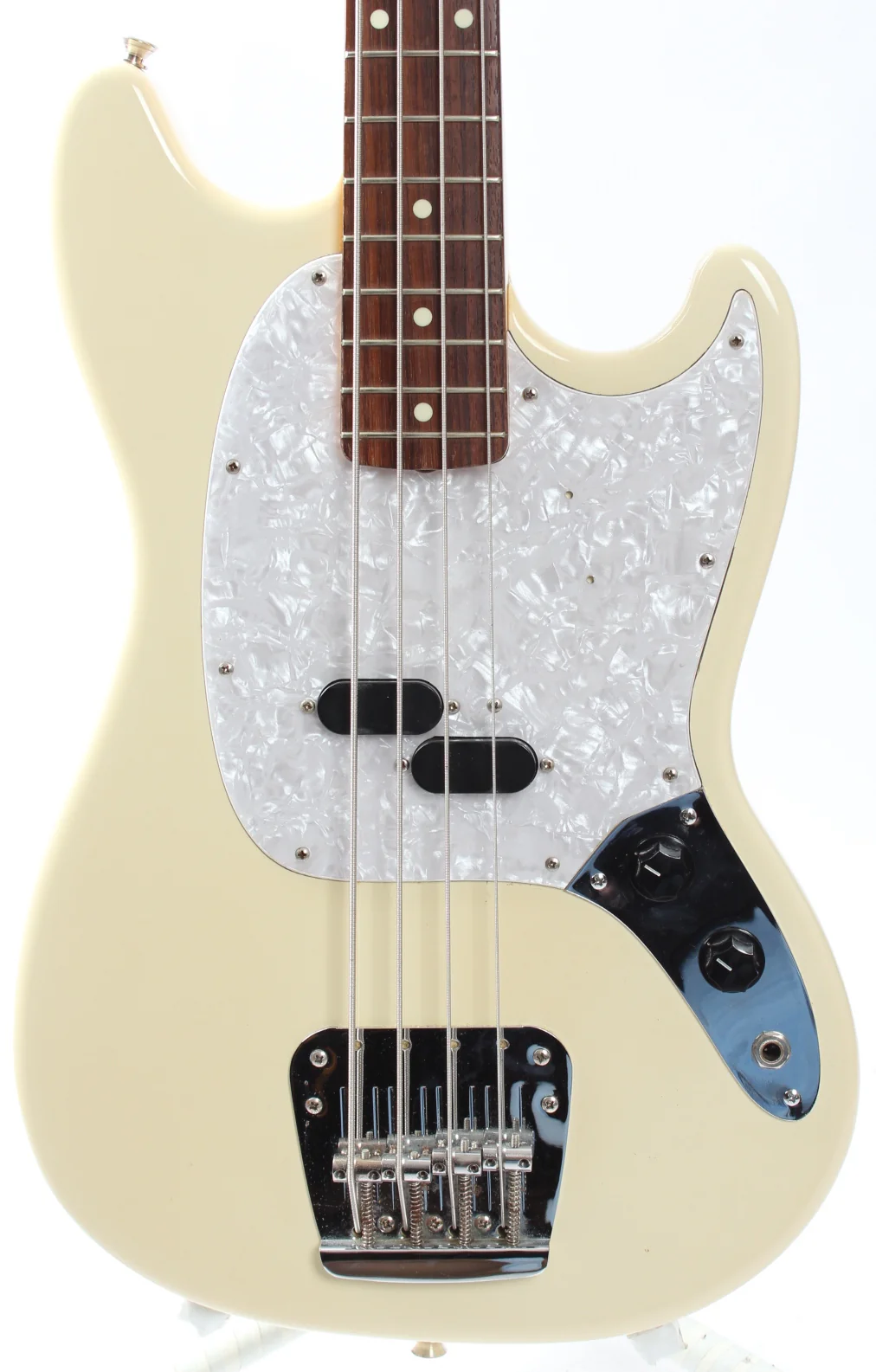 2002 Fender Mustang Bass vintage white - Image 2