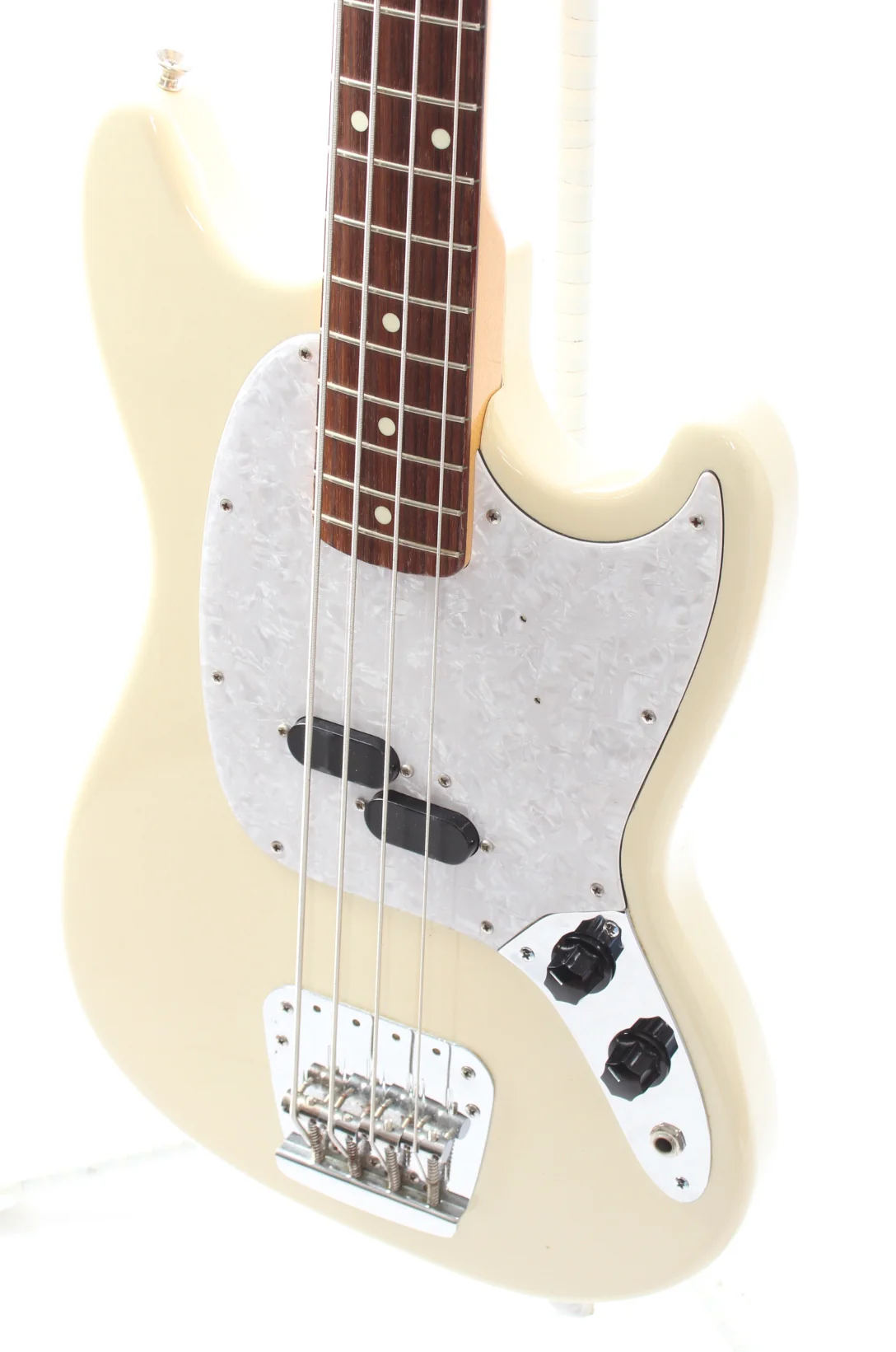 2002 Fender Mustang Bass vintage white - Image 3