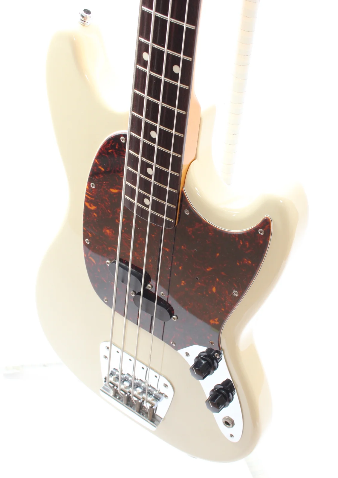 2002 Fender Mustang Bass vintage white - Image 3