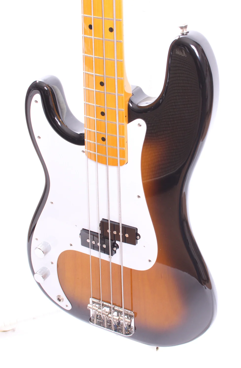 2002 Fender Precision Bass 57 Reissue lefty sunburst - Image 3