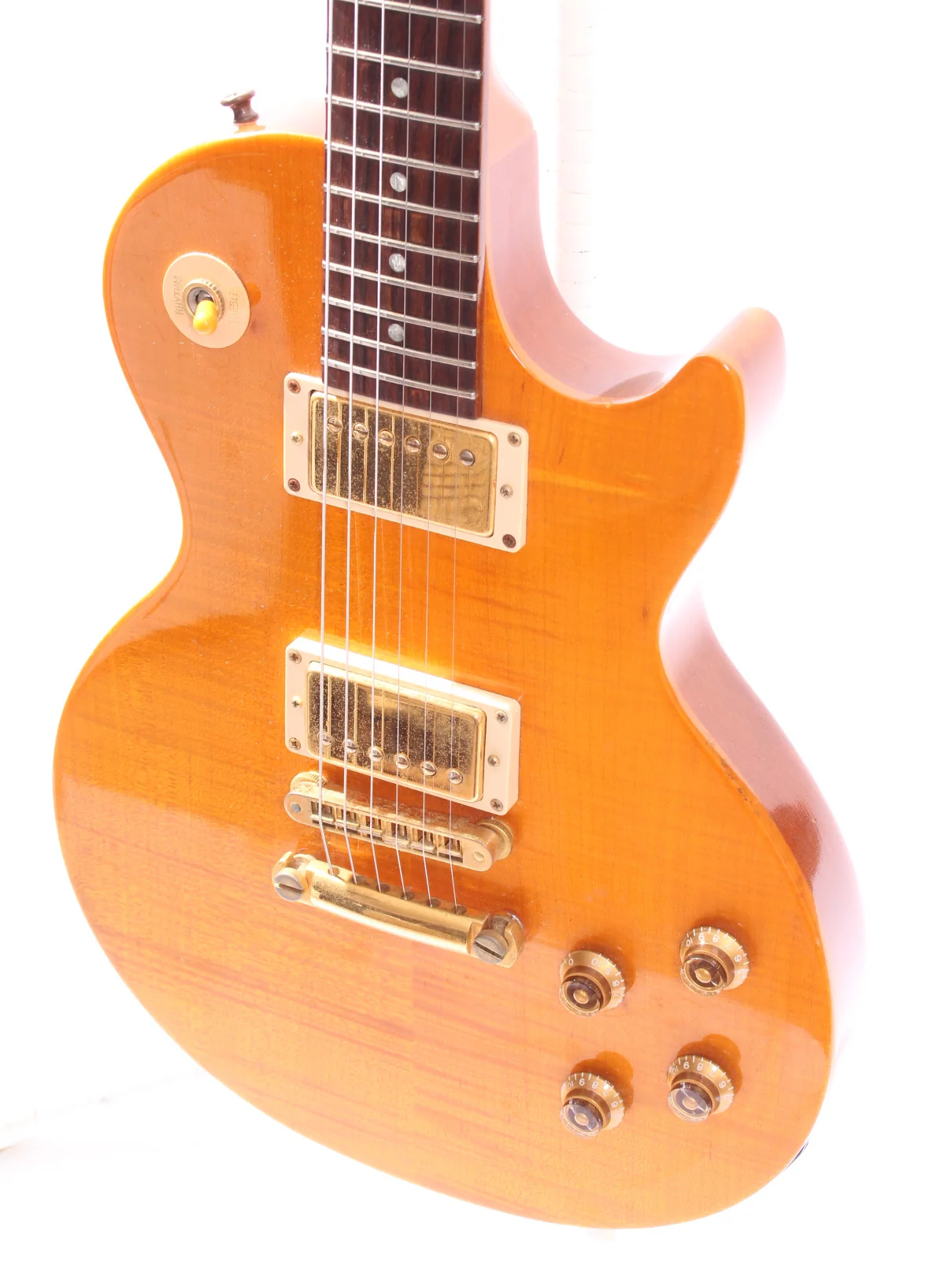 2002 Gibson Les Paul Special Plus flametop amber - Image 3