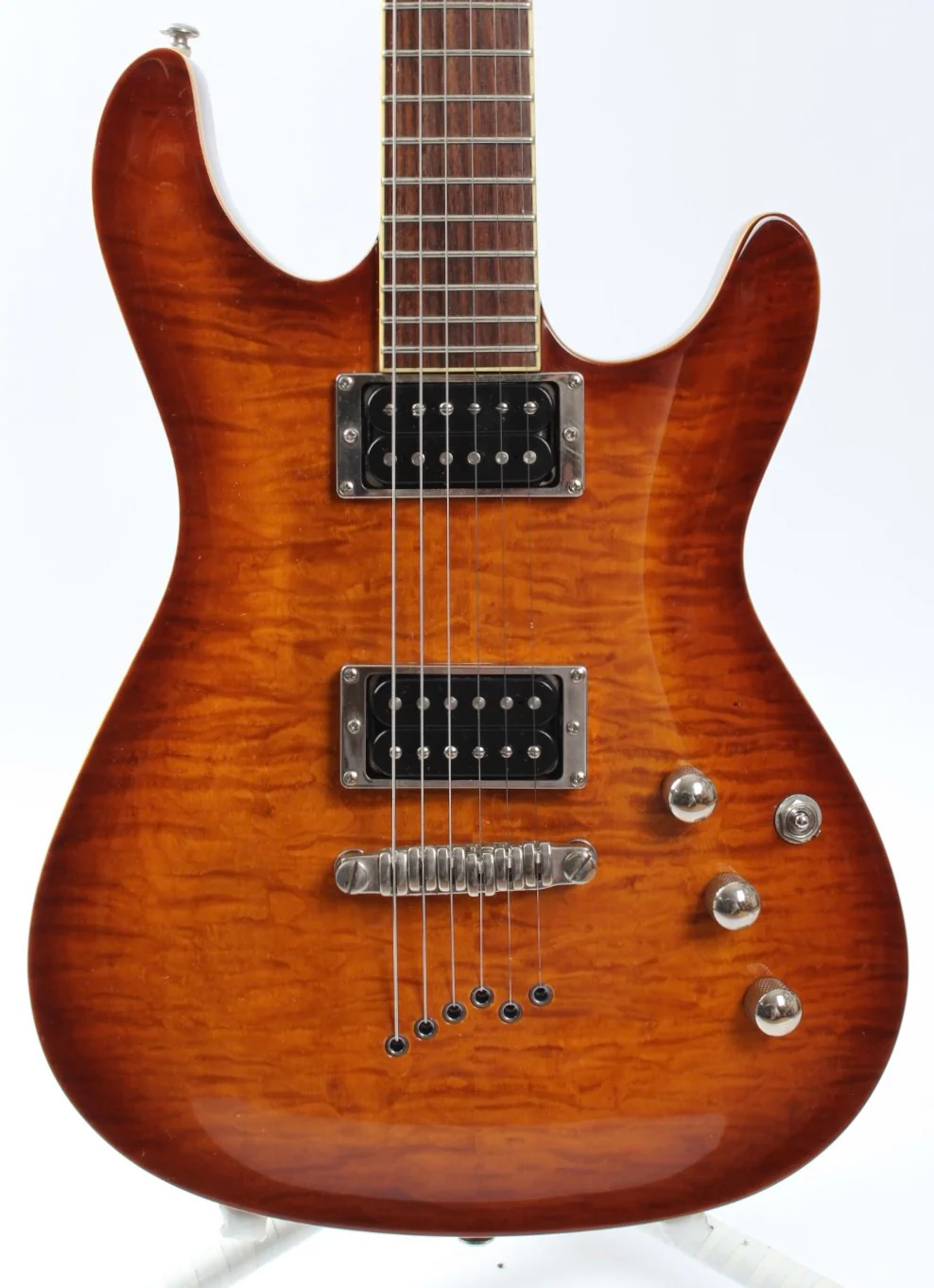2002 Ibanez SZ520QM amber - Image 2