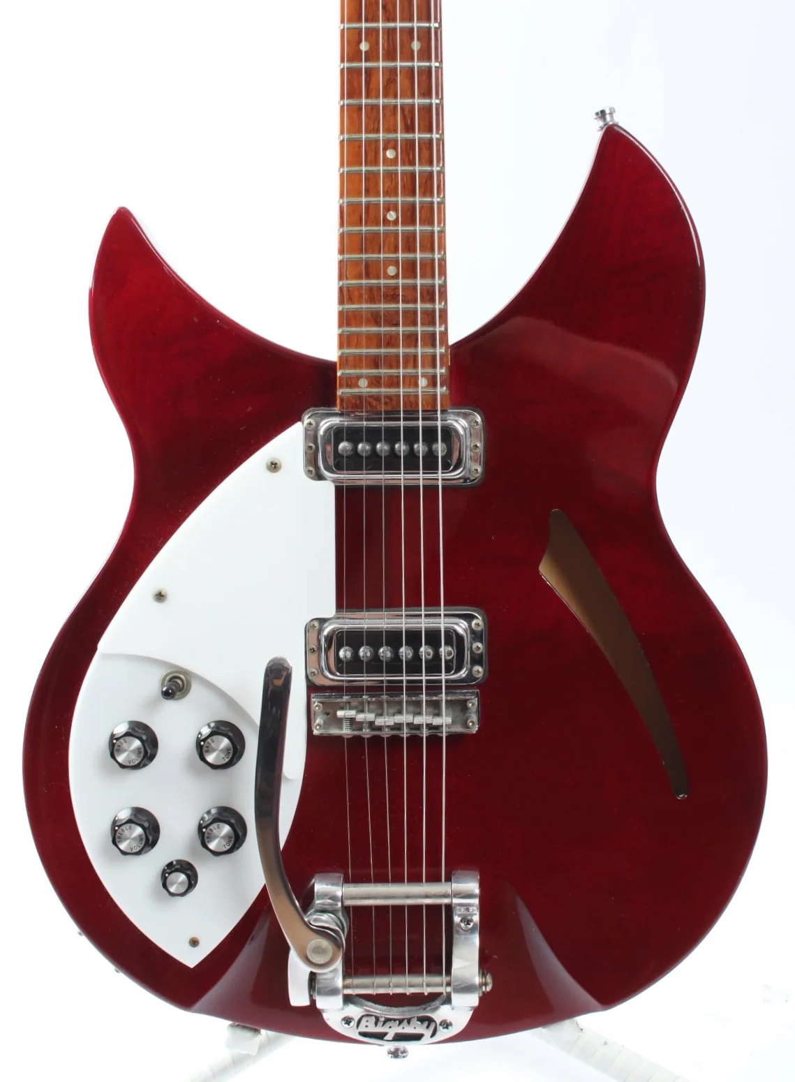 2002 Rickenbacker 330 Lefty Bigsby burgundy glo - Image 2