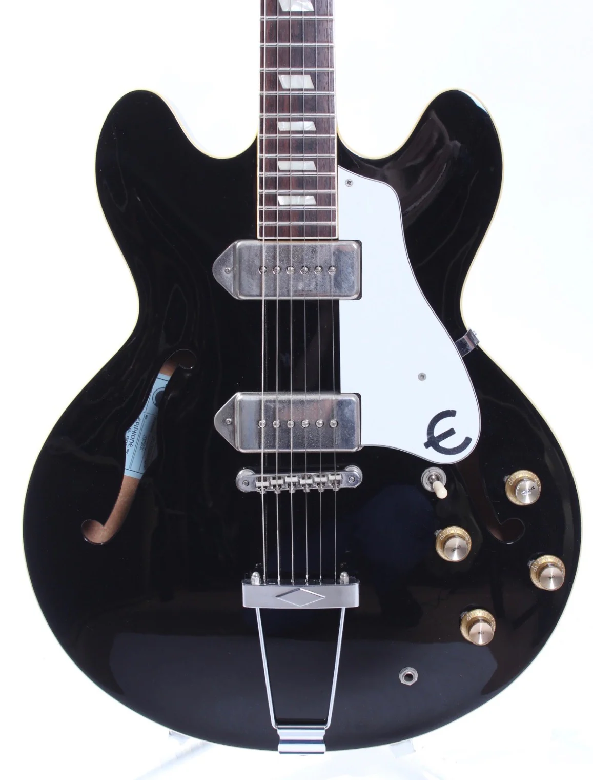 2003 Epiphone Casino limited edition nitro finish ebony - Image 2