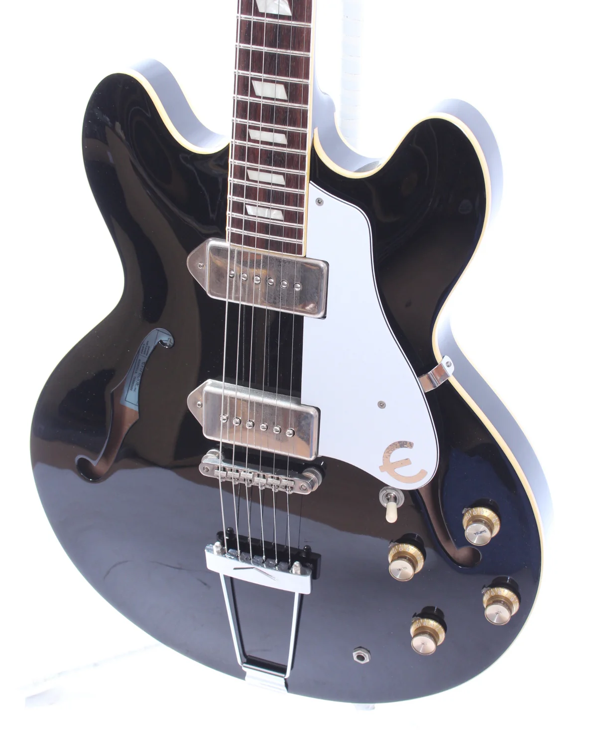 2003 Epiphone Casino limited edition nitro finish ebony - Image 3