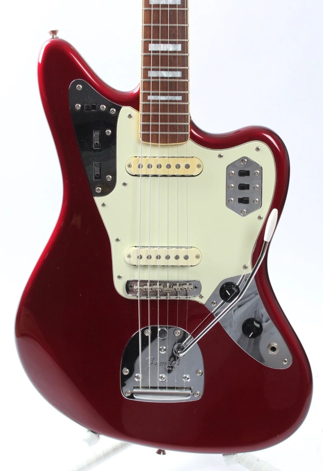 2003 Fender Jaguar '66 Reissue Binding candy apple red - Image 2
