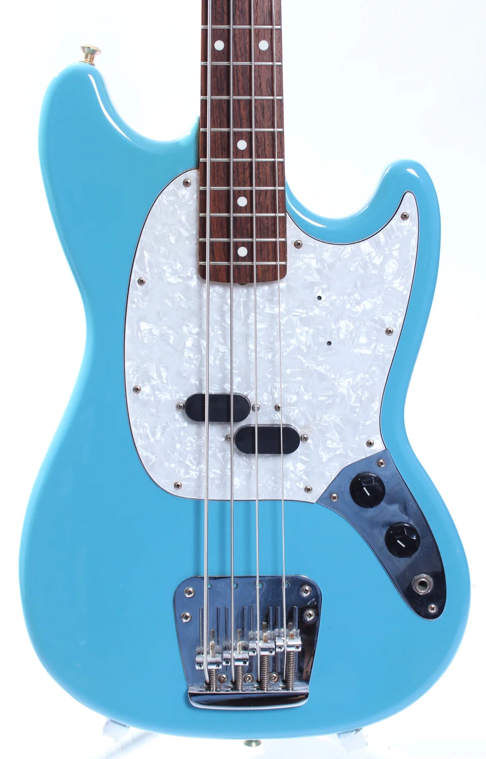 2003 Fender Mustang Bass daphne blue - Image 2