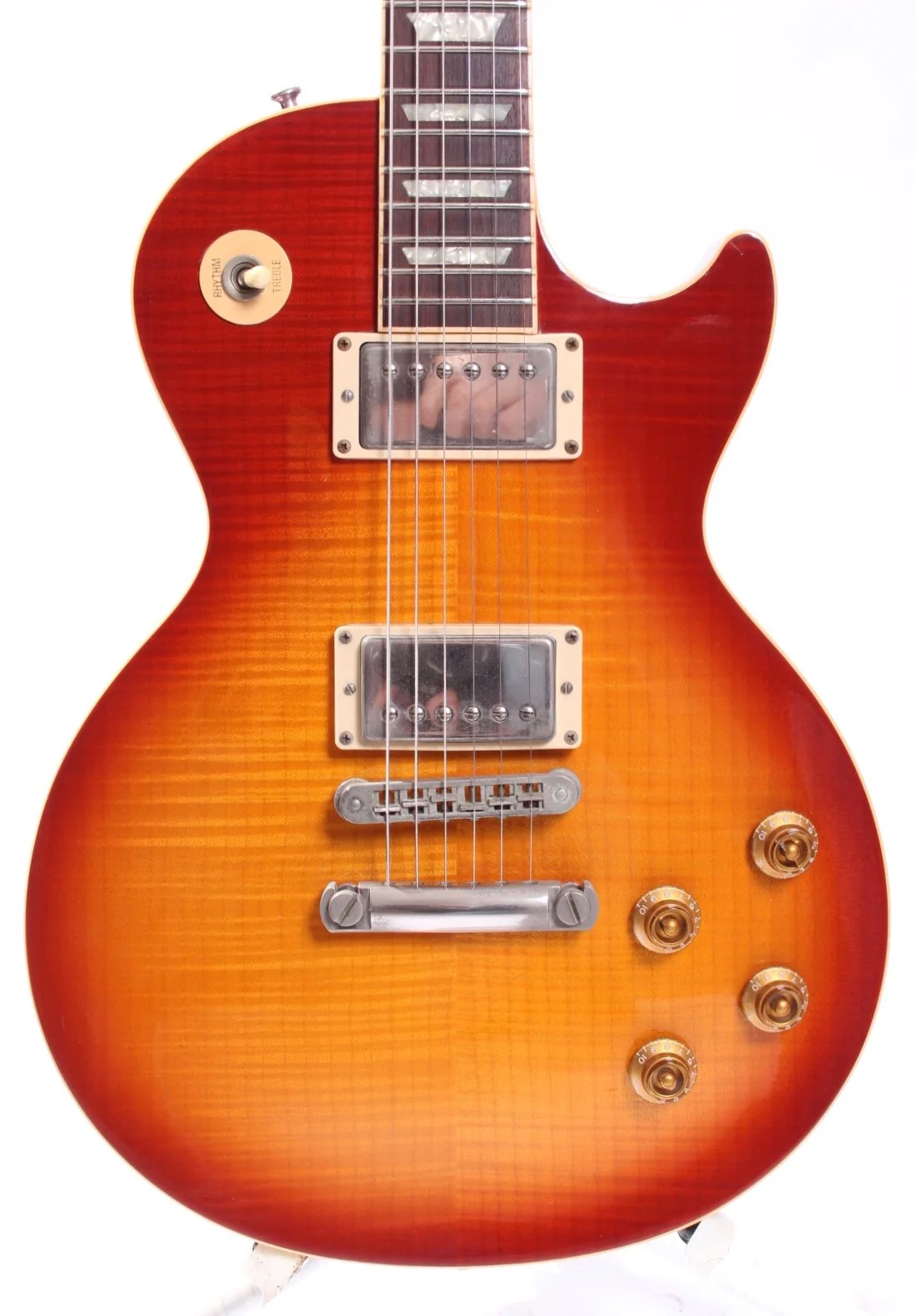 2003 Gibson Les Paul Standard Plus 50s Flametop Yamano heritage cherry sunburst - Image 2