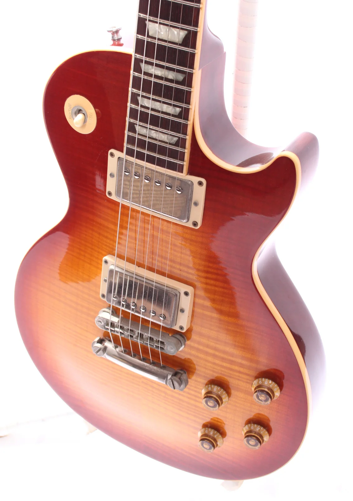 2003 Gibson Les Paul Standard Plus 50s Flametop Yamano heritage cherry sunburst - Image 3