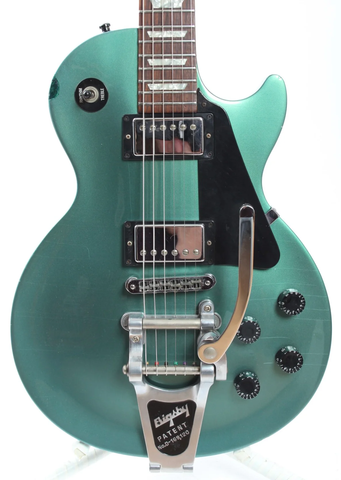 2003 Gibson Les Paul Studio Bigsby pelham blue - Image 2