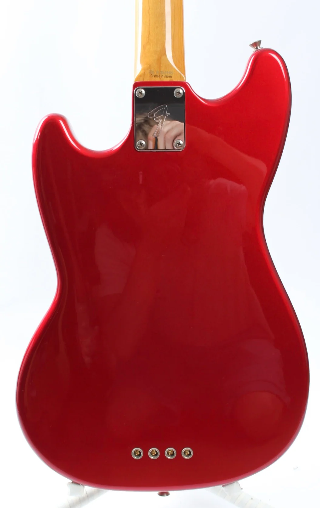 2004 Fender Mustang Bass, candy apple red - Image 7