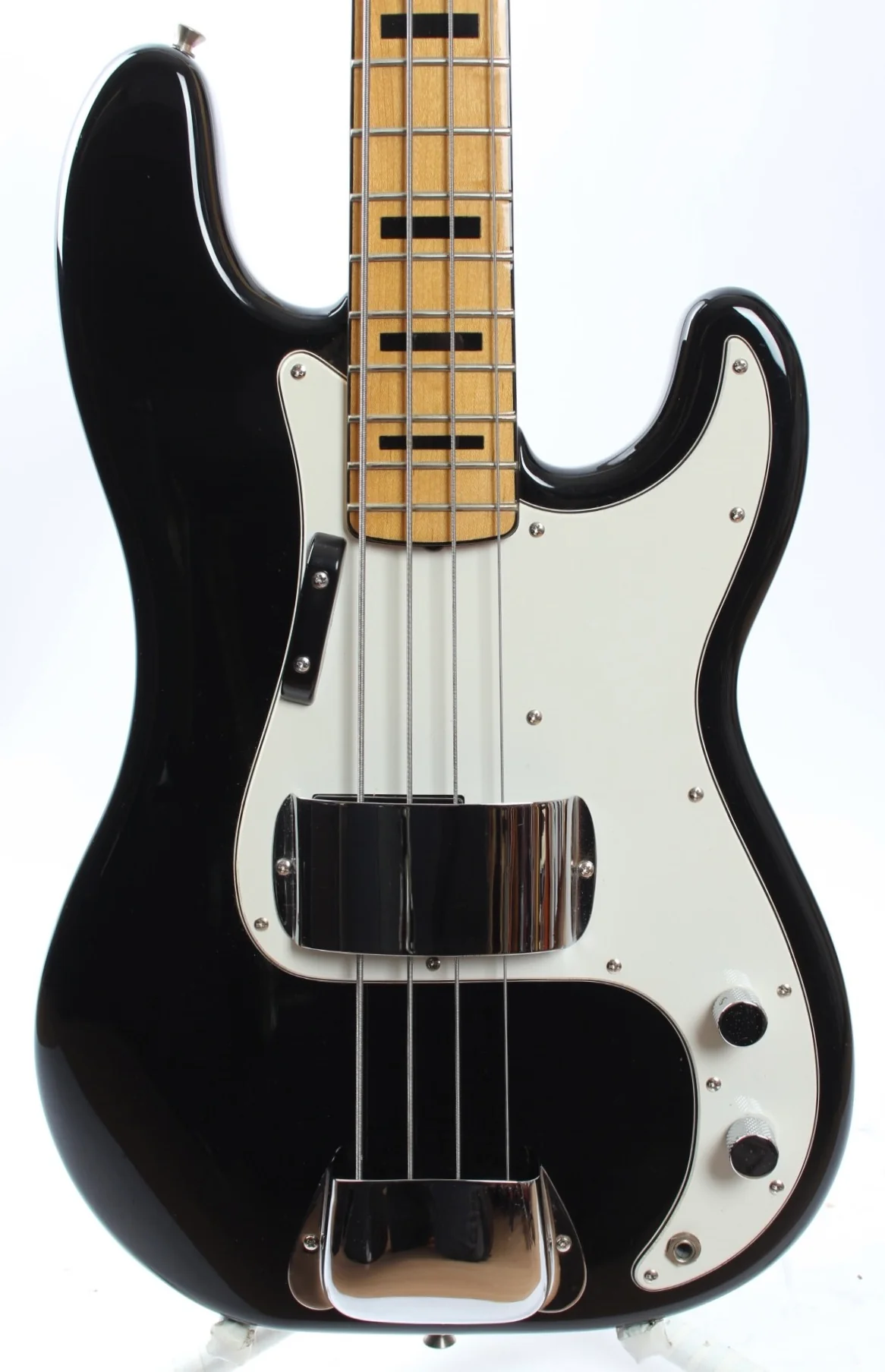 2004 Fender Precision Bass 70 Reissue Black Block Inlays black - Image 2