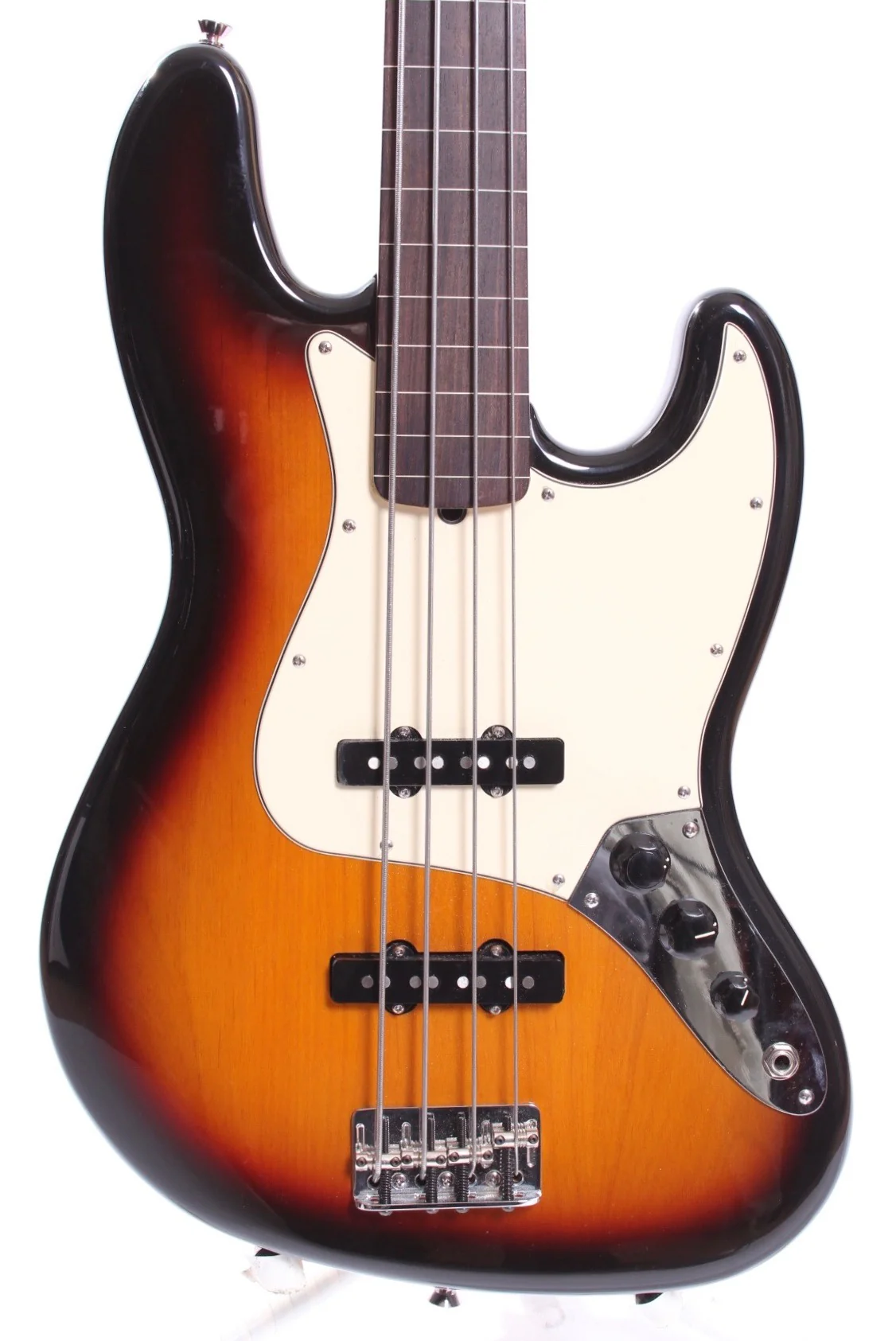 2005 Fender Jazz Bass American Standard fretless sunburst - Image 2