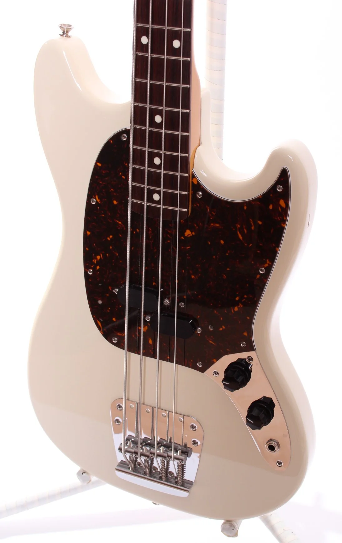 2005 Fender Mustang Bass olympic white - Image 6