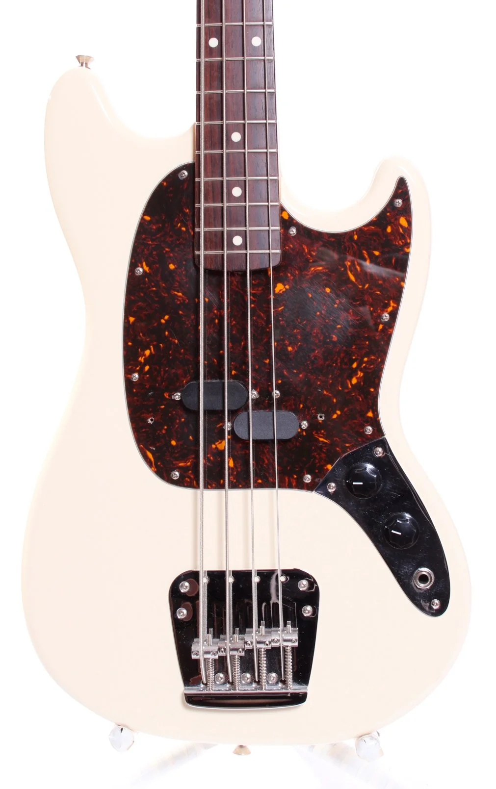 2005 Fender Mustang Bass olympic white - Image 8