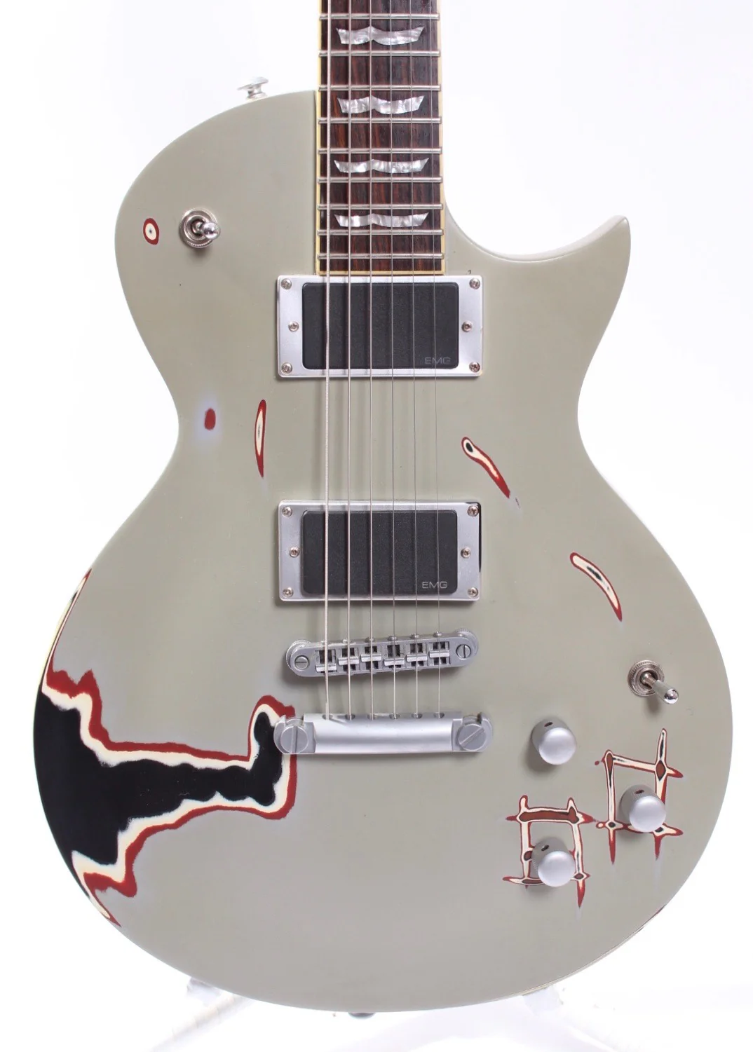 2005 LTD by ESP Truckster James Hetfield Signature aged primer grey - Image 2