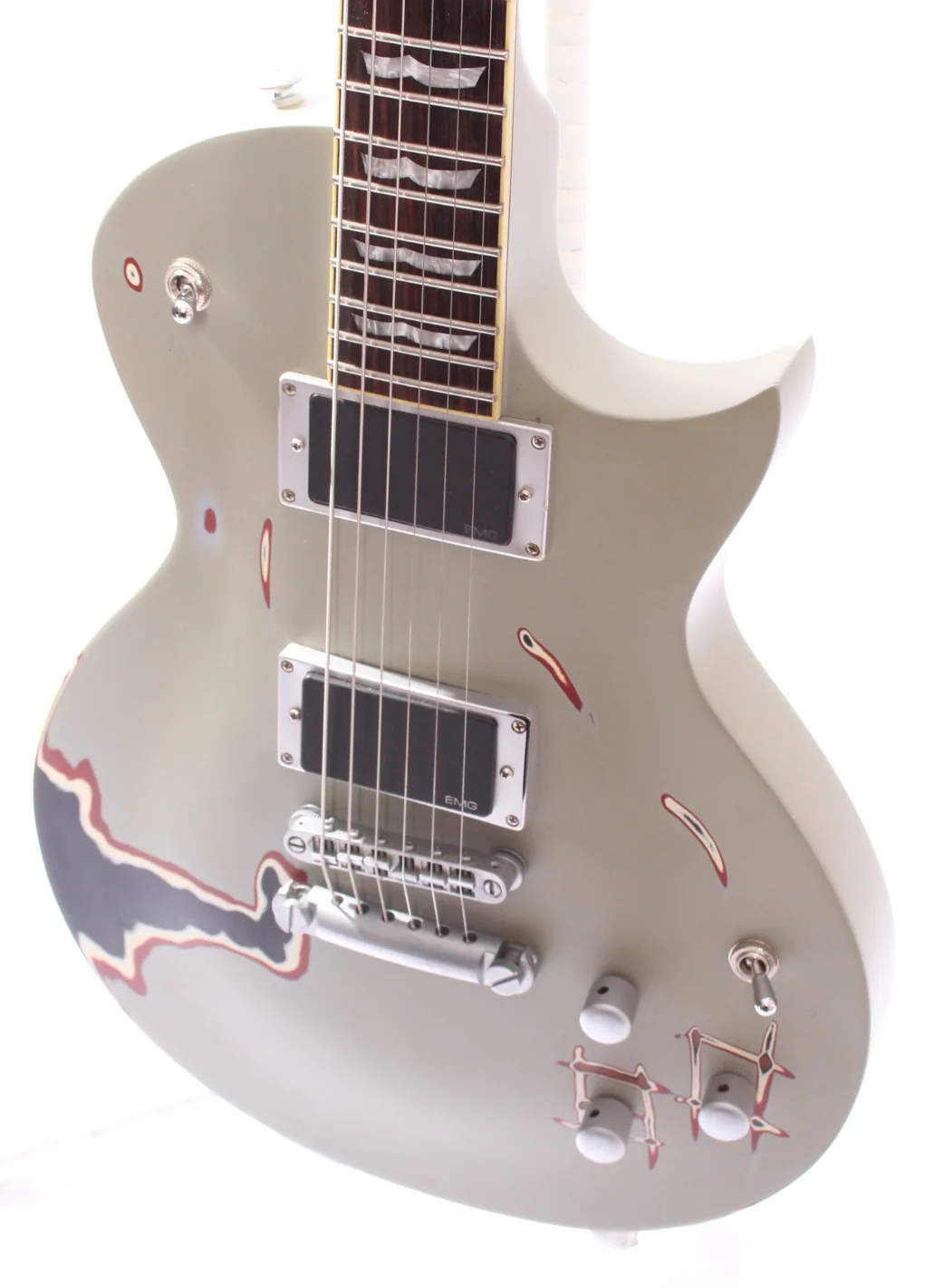 2005 LTD by ESP Truckster James Hetfield Signature aged primer grey - Image 3