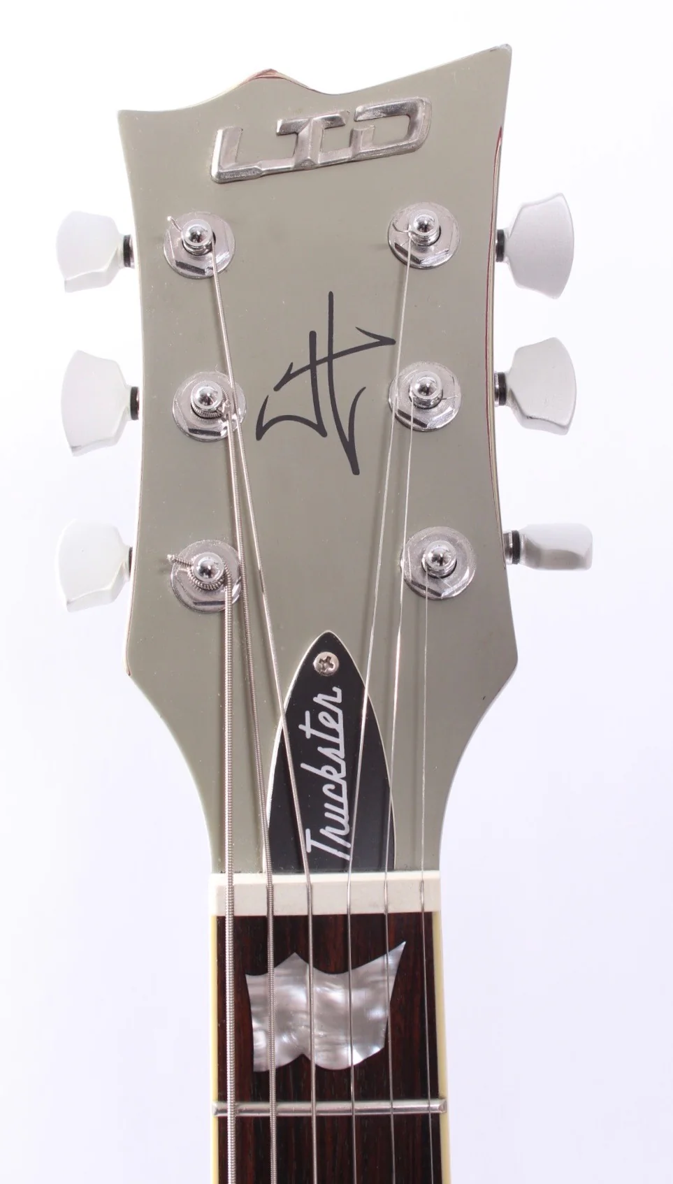 2005 LTD by ESP Truckster James Hetfield Signature aged primer grey - Image 5