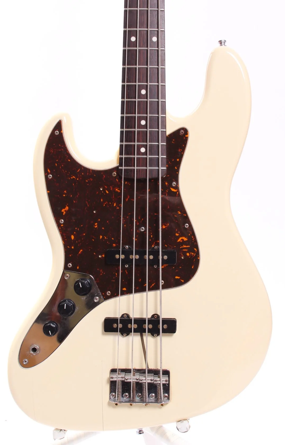 2006 Fender Jazz Bass 62 Reissue lefty vintage white - Image 2