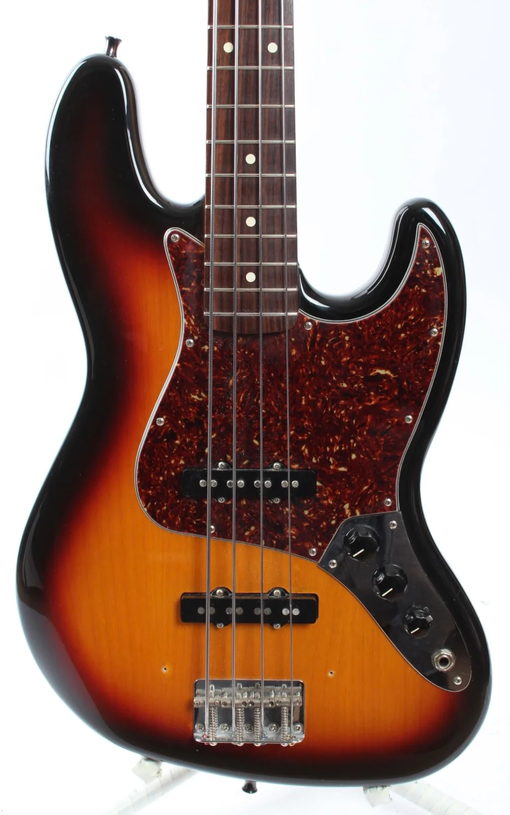 2006 Fender Jazz Bazz Classic 60s sunburst - Image 4