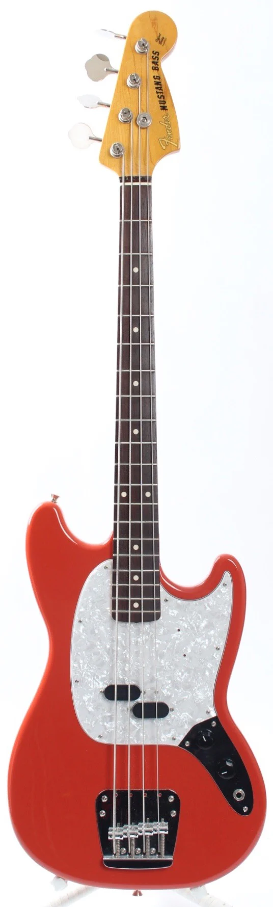 2006 Fender Mustang Bass fiesta red