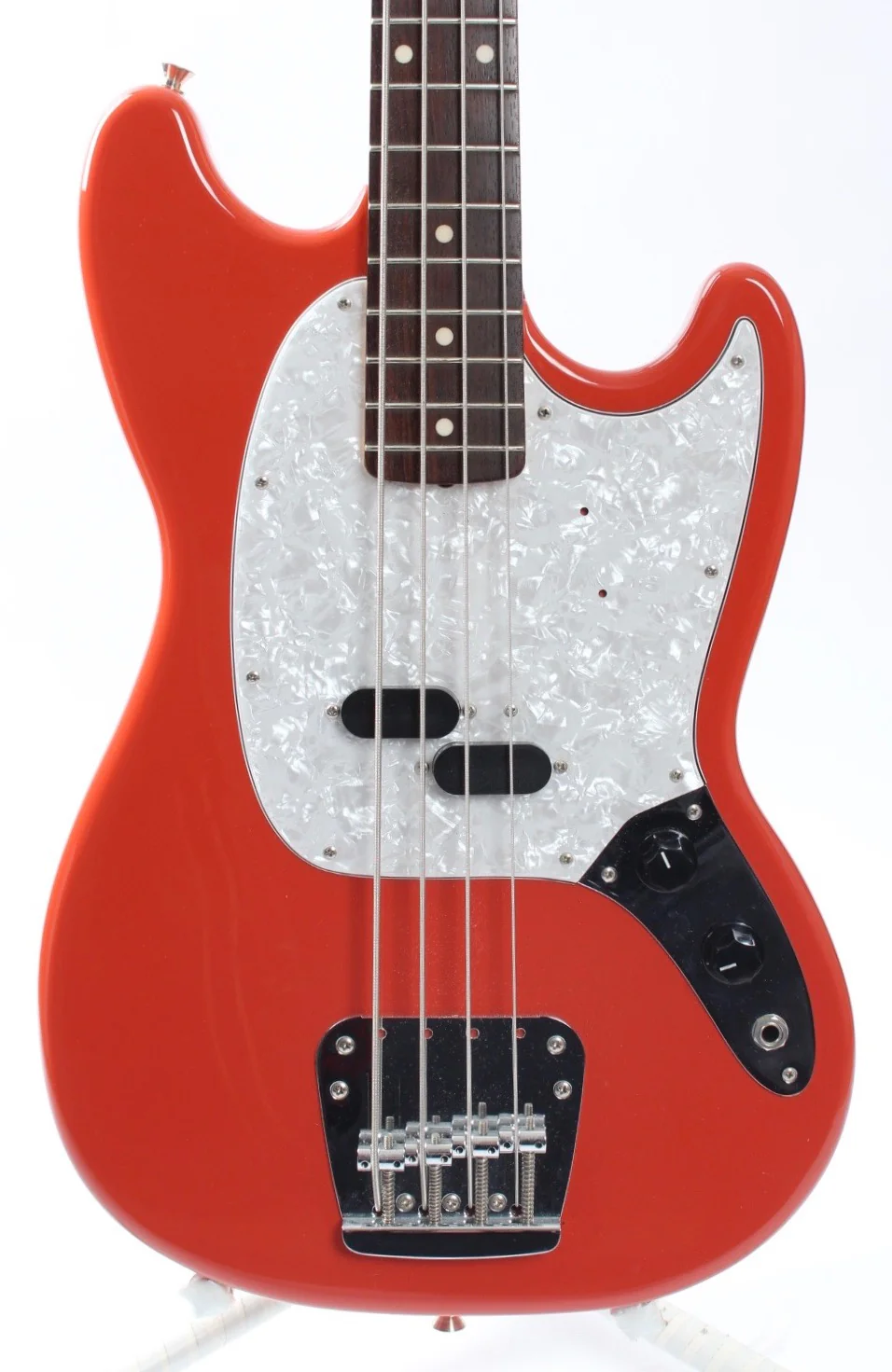 2006 Fender Mustang Bass fiesta red - Image 2