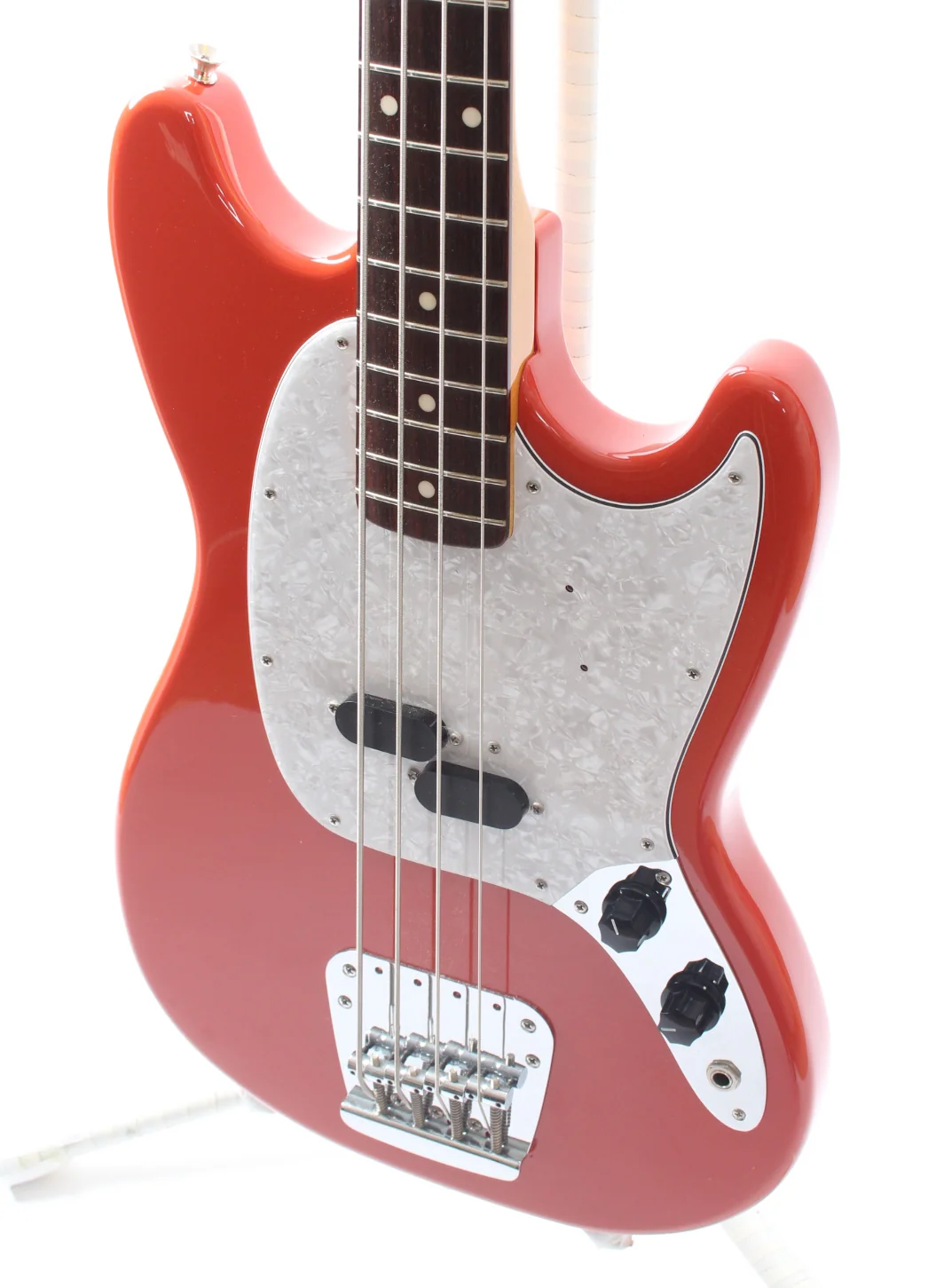 2006 Fender Mustang Bass fiesta red - Image 3