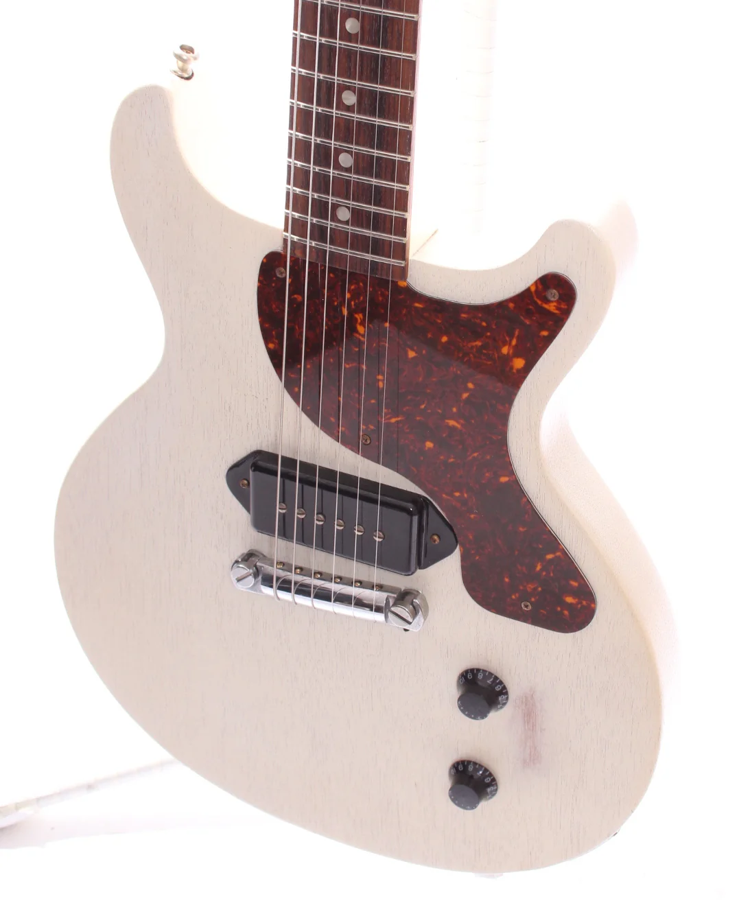 2006 Gibson Les Paul Junior DC faded tv white - Image 3