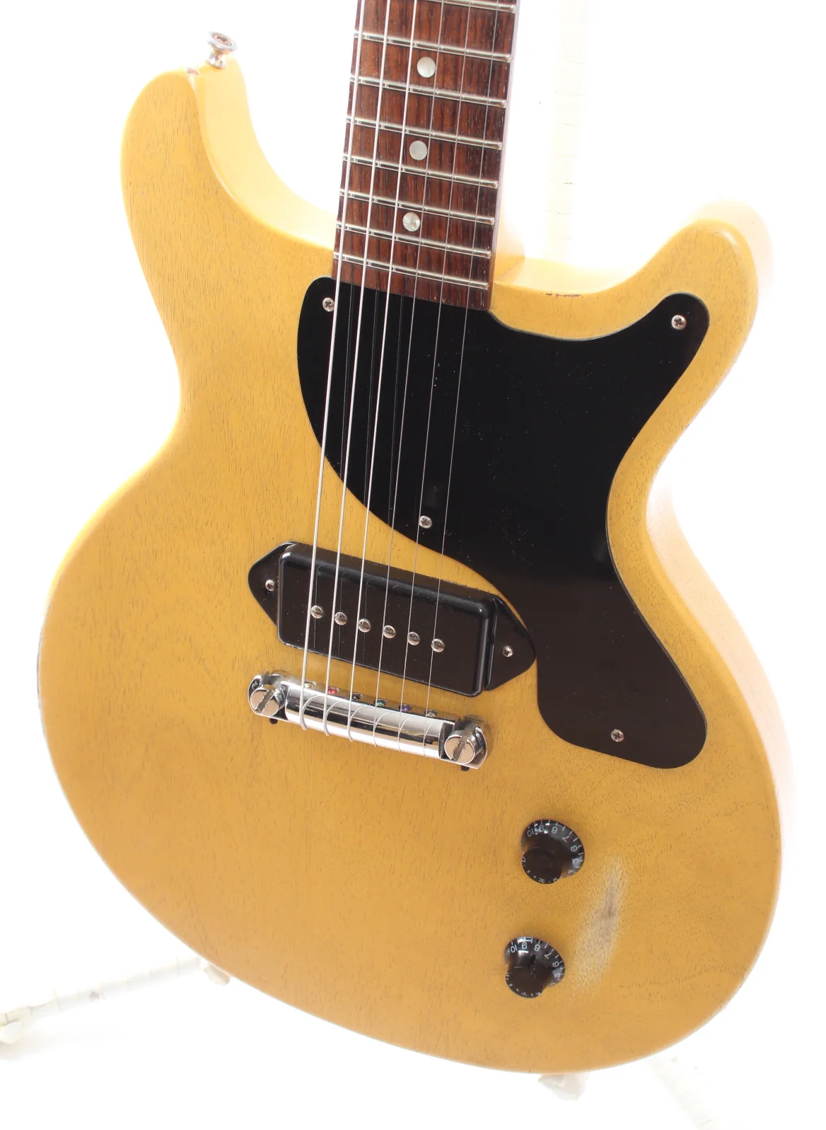 2006 Gibson Les Paul Junior DC faded tv yellow - Image 3