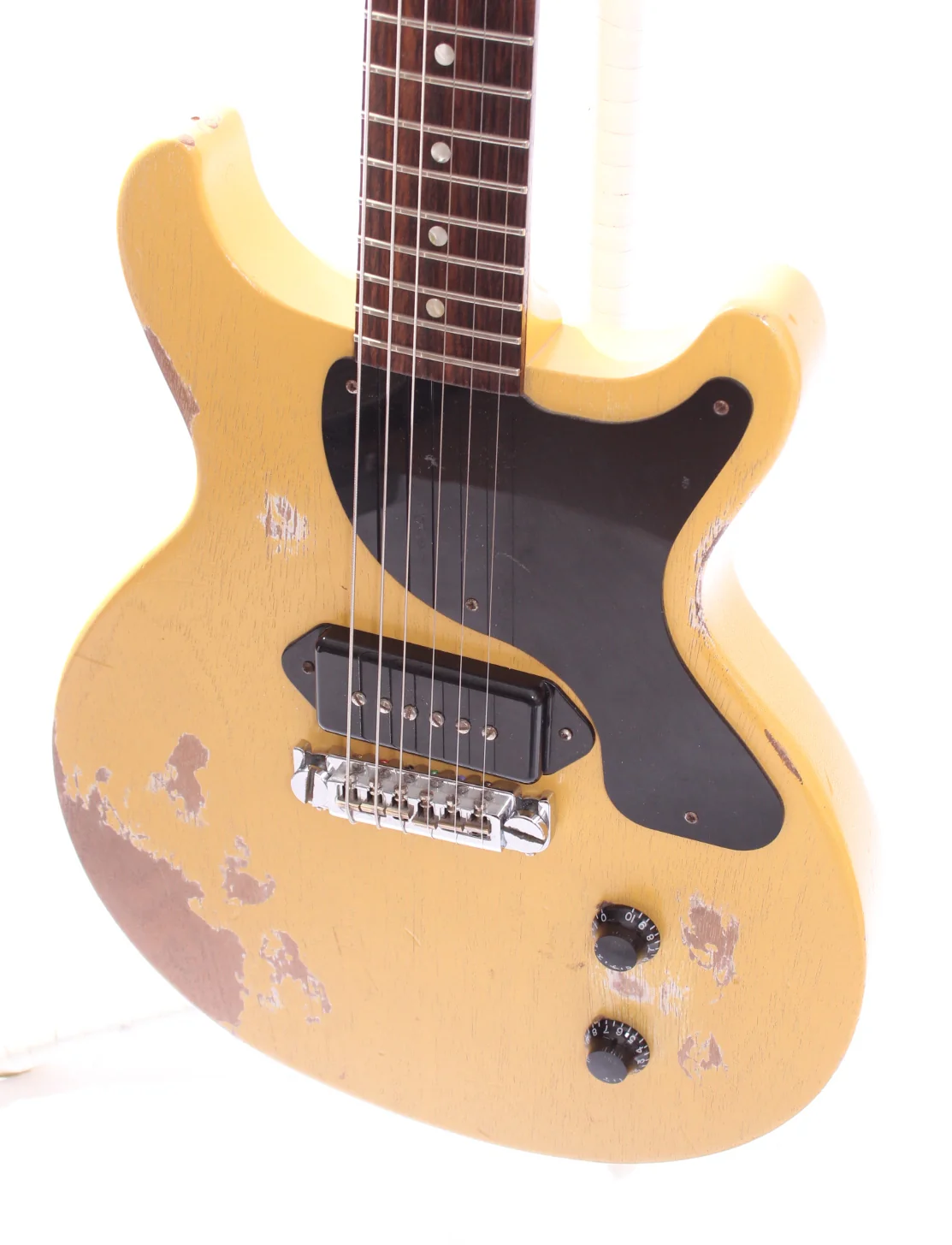 2006 Gibson Les Paul Junior DC faded tv yellow - Image 3