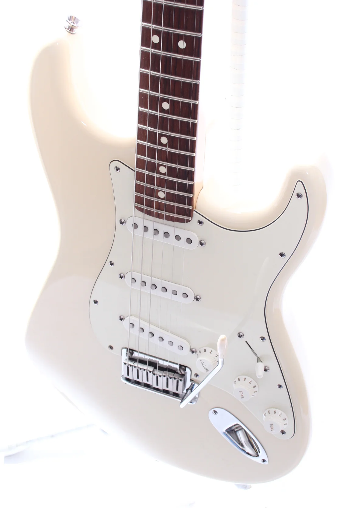 2007 Fender American Stratocaster olympic white - Image 3