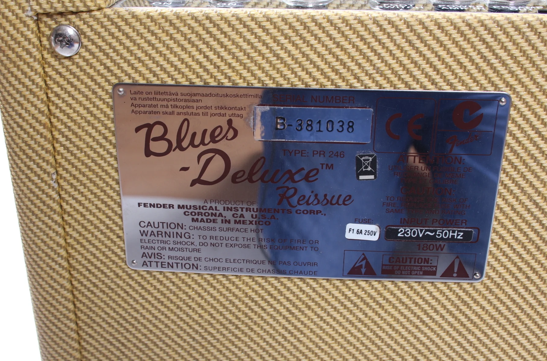 2007 Fender Blues Deluxe Reissue tweed - Image 7
