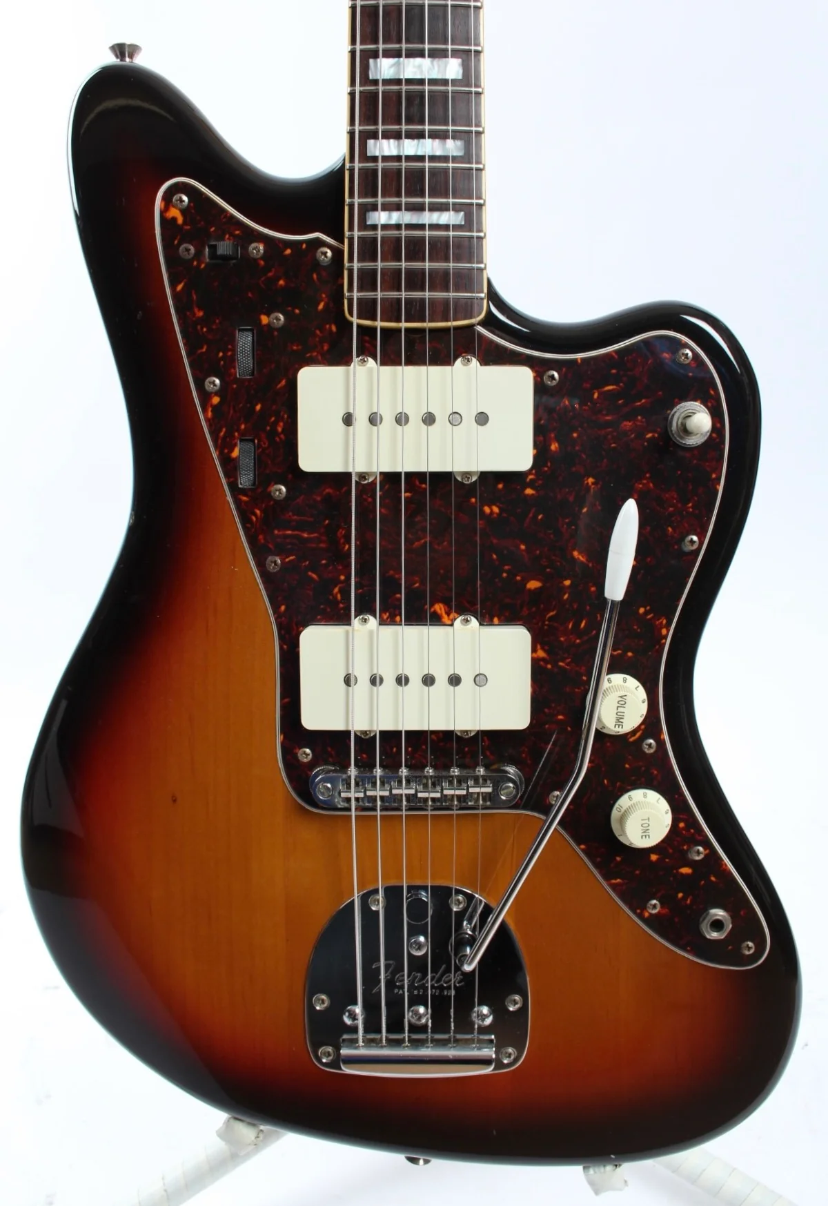 2007 Fender Jazzmaster 66 Reissue block inlays sunburst - Image 2