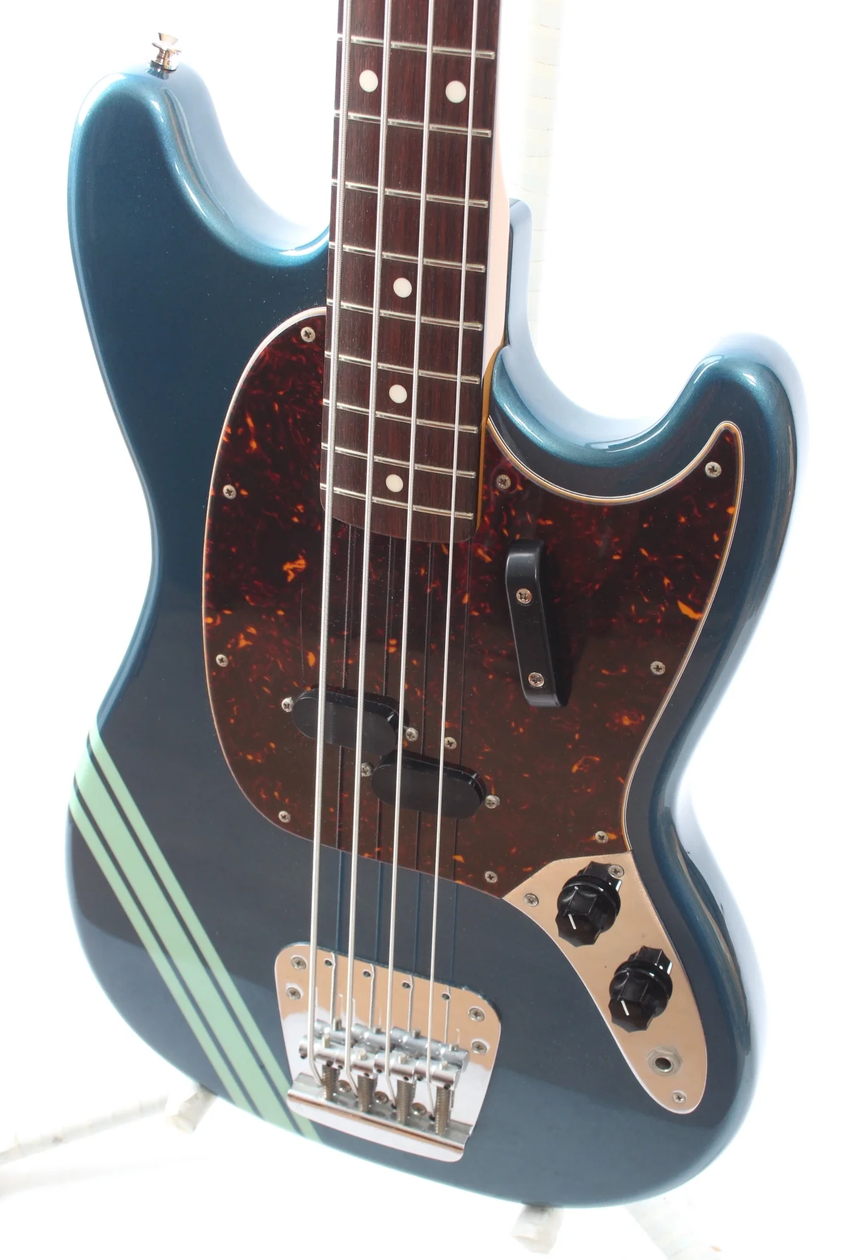 2007 Fender Mustang Bass competition lake placid blue - Image 3