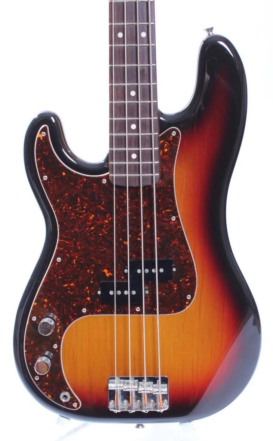 2007 Fender Precision Bass 62 Reissue Lefty sunburst - Image 2