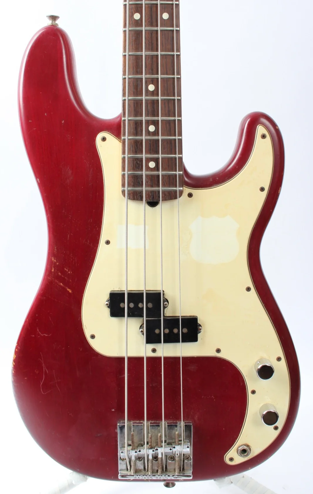 2007 Fender Precision Bass Highway One crimson red transparent - Image 2
