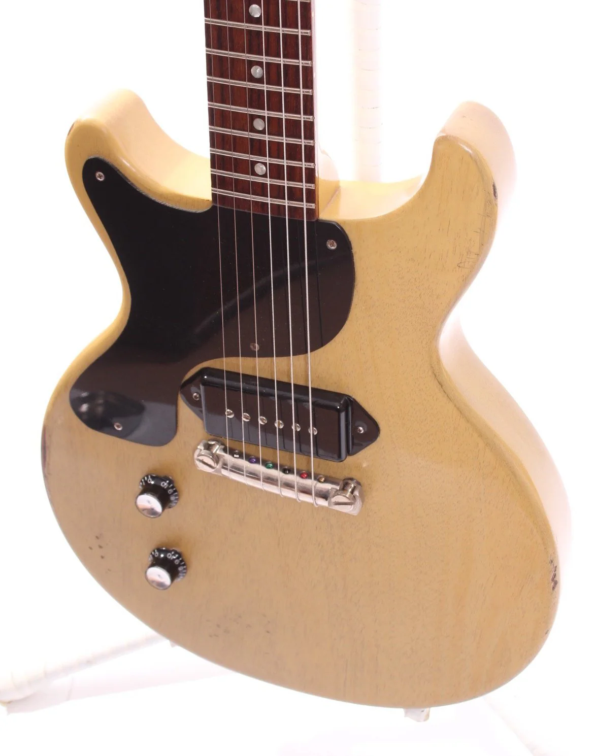 2007 Gibson Les Paul Junior DC Historic Reissue tv yellow LEFTY - Image 3