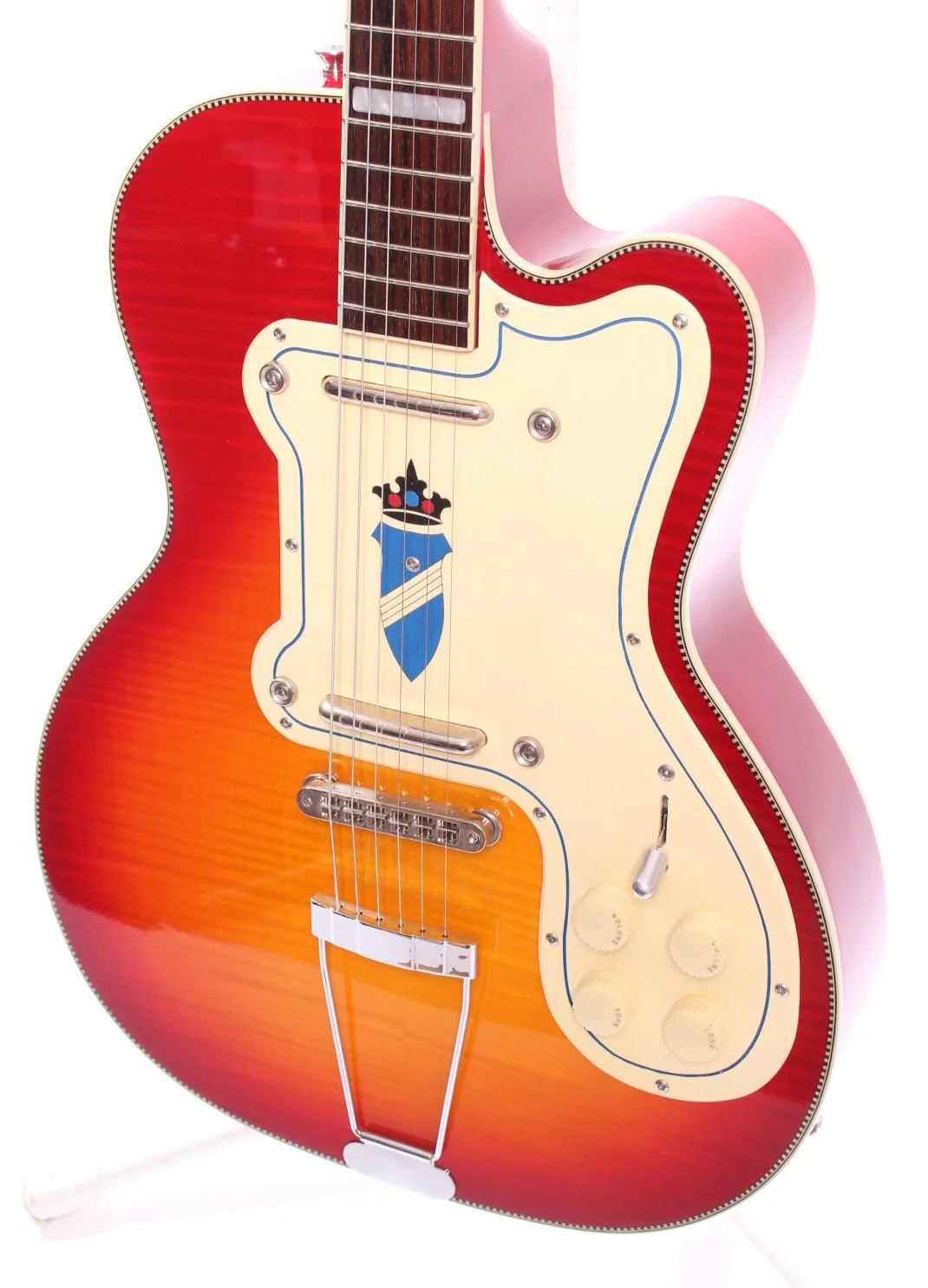 2007 Kay Thin Twin K161V vintage cherry sunburst - Image 3
