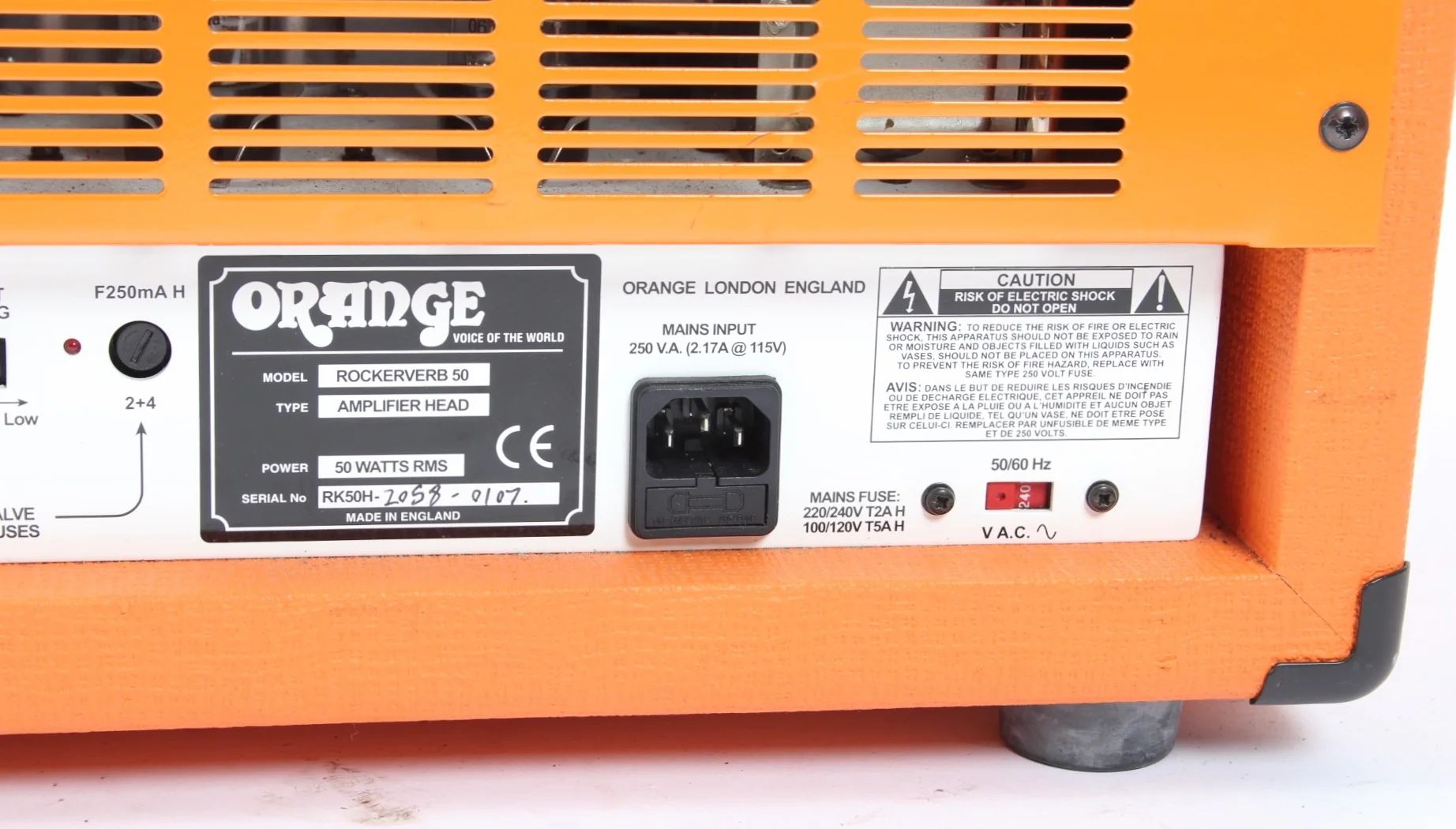2007 Orange Rockerverb 50 - Image 9