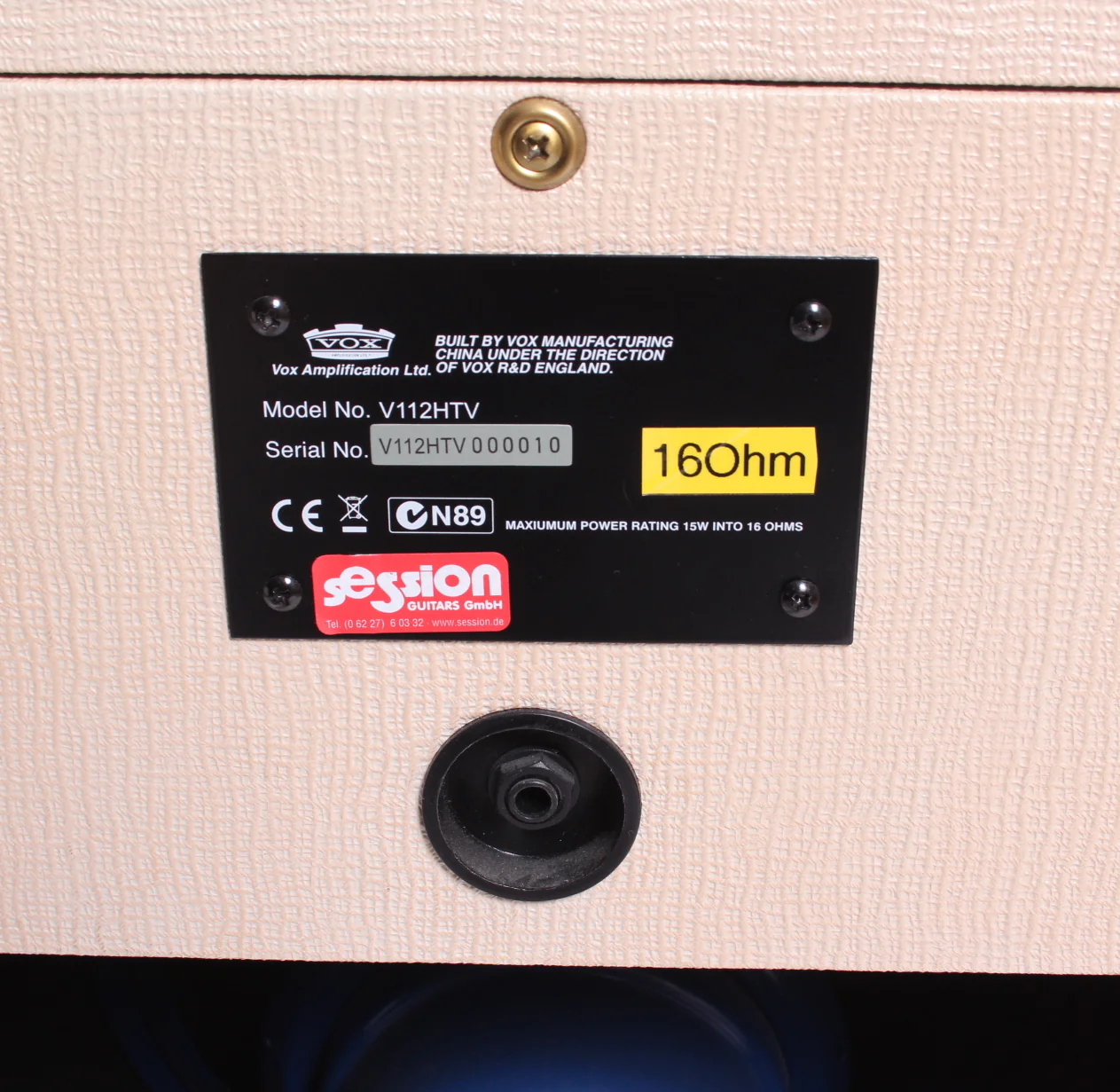 2007 Vox V112HTV 1x12 Cabinet 50th Anniversary fawn - Image 4