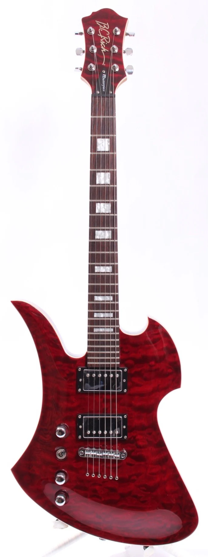 2008 B.C. Rich Mockingbird Masterpiece lefty dragon blood red