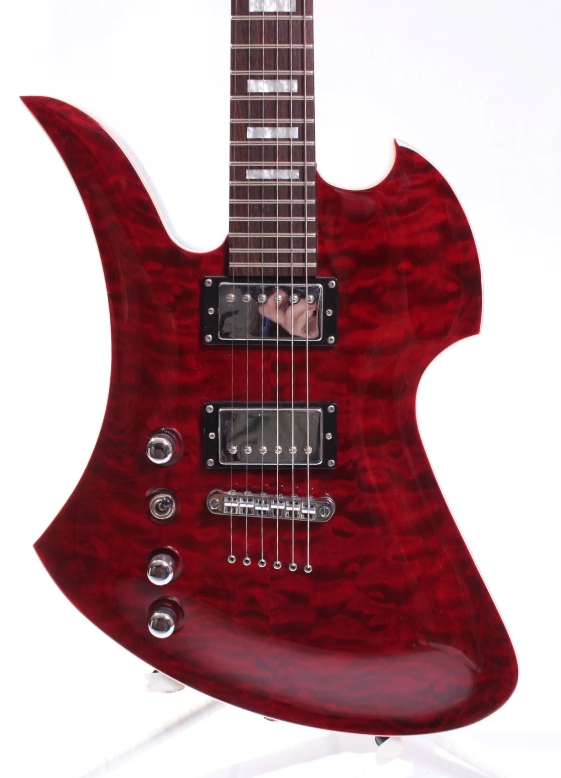 2008 B.C. Rich Mockingbird Masterpiece lefty dragon blood red - Image 2