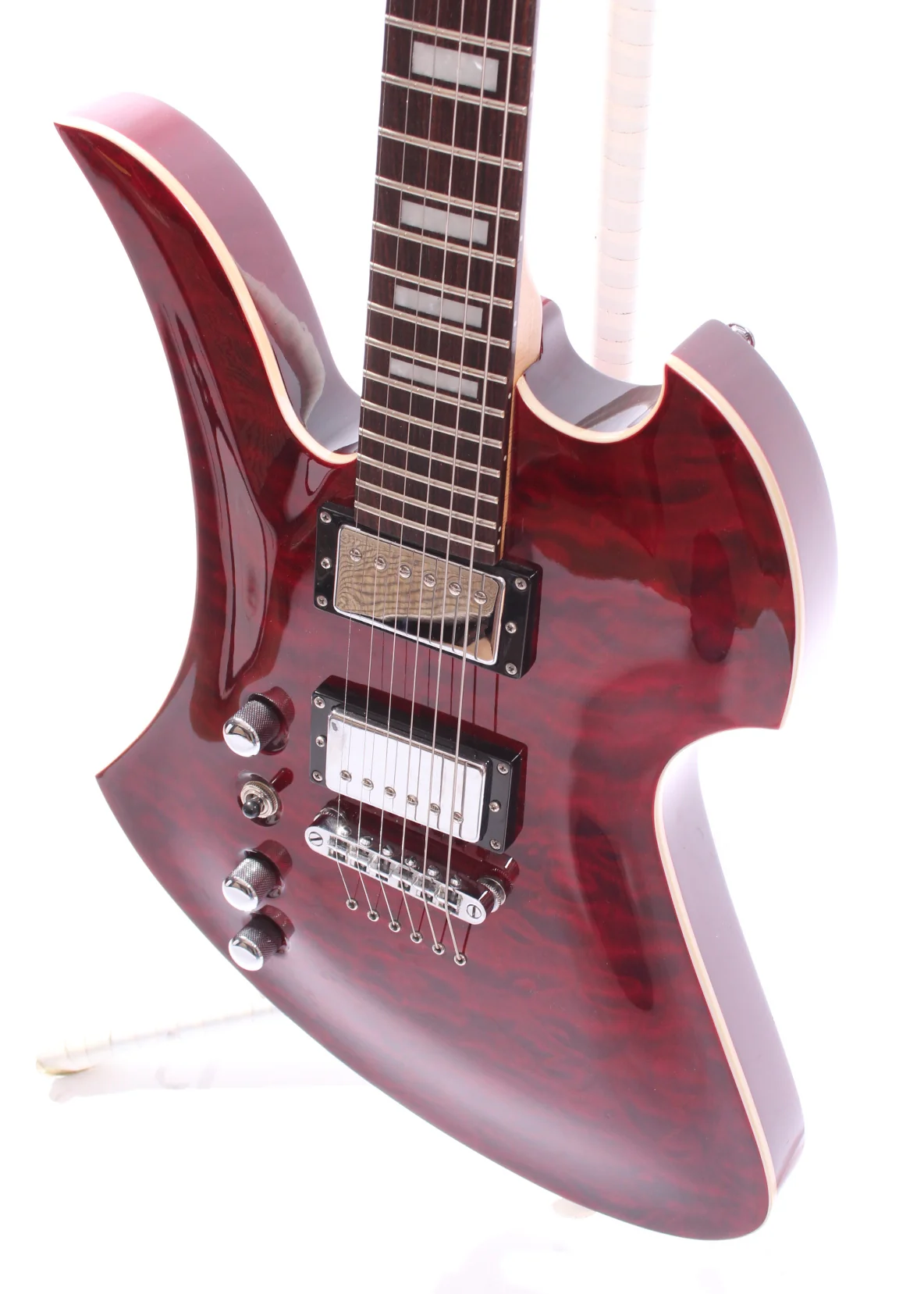 2008 B.C. Rich Mockingbird Masterpiece lefty dragon blood red - Image 3