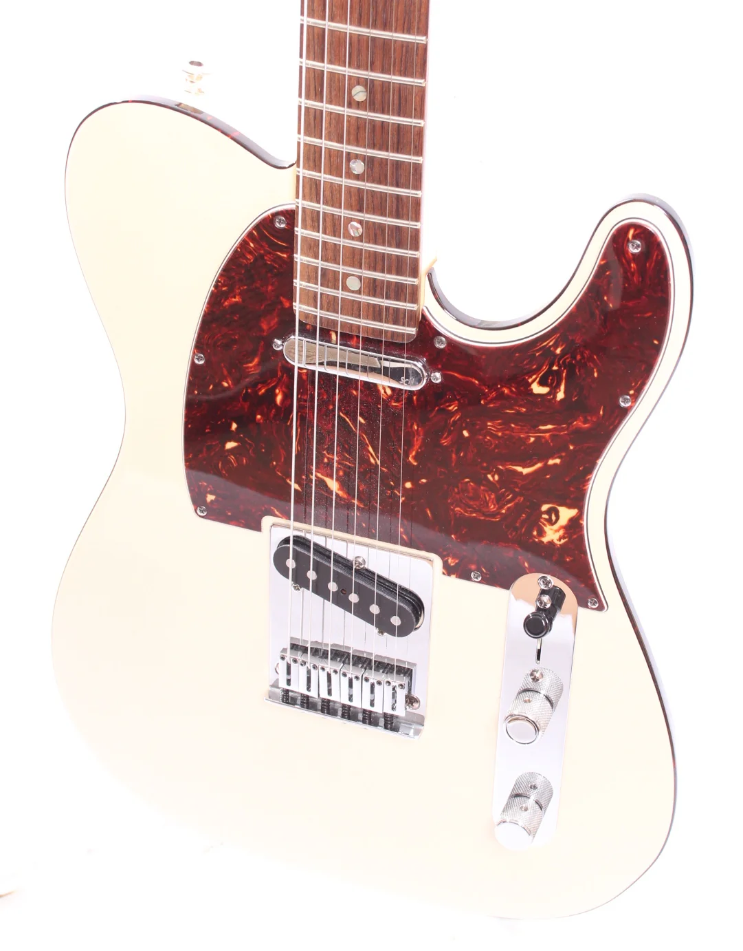 2008 Fender American Deluxe Telecaster olympic pearl - Image 3