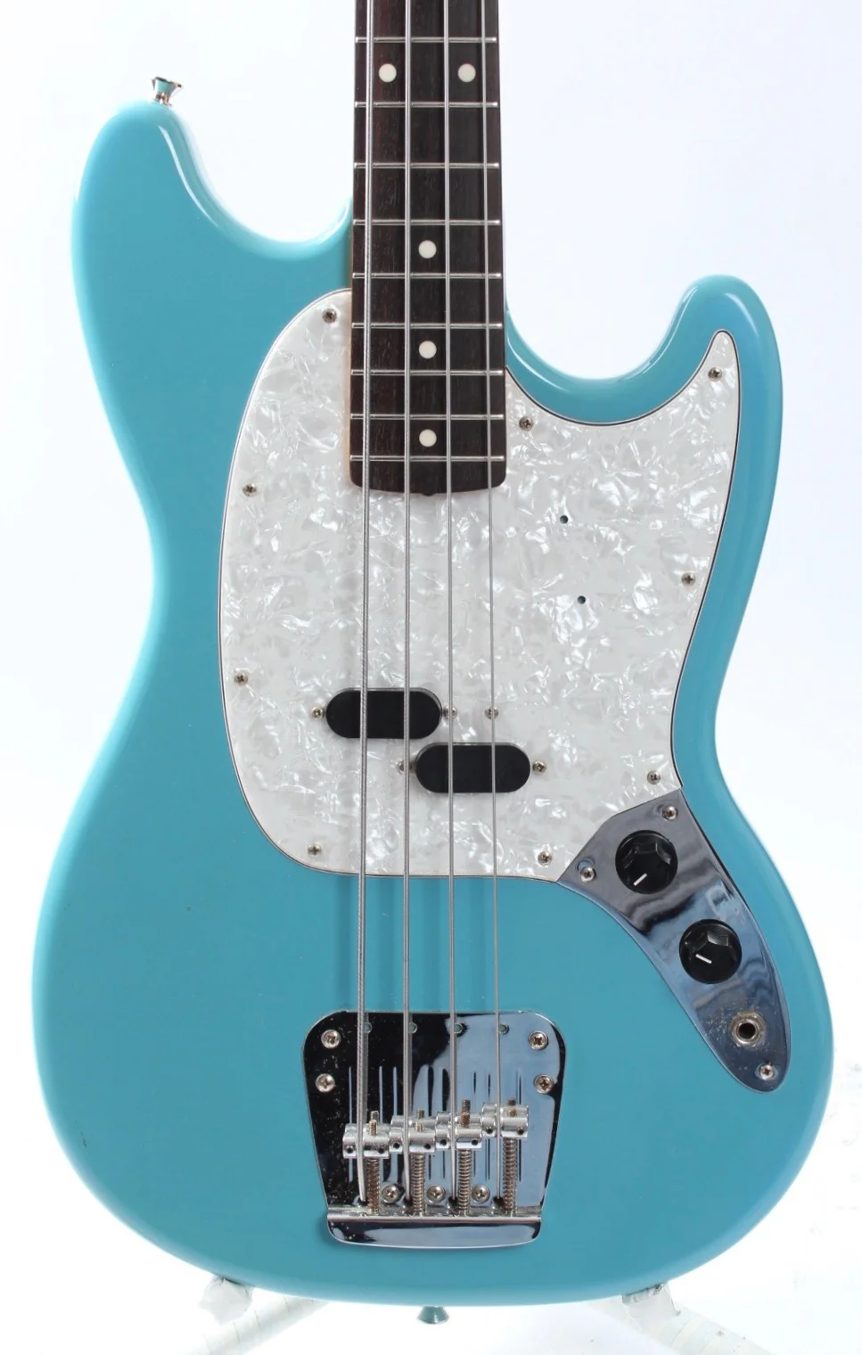2008 Fender Mustang Bass california blue - Image 2