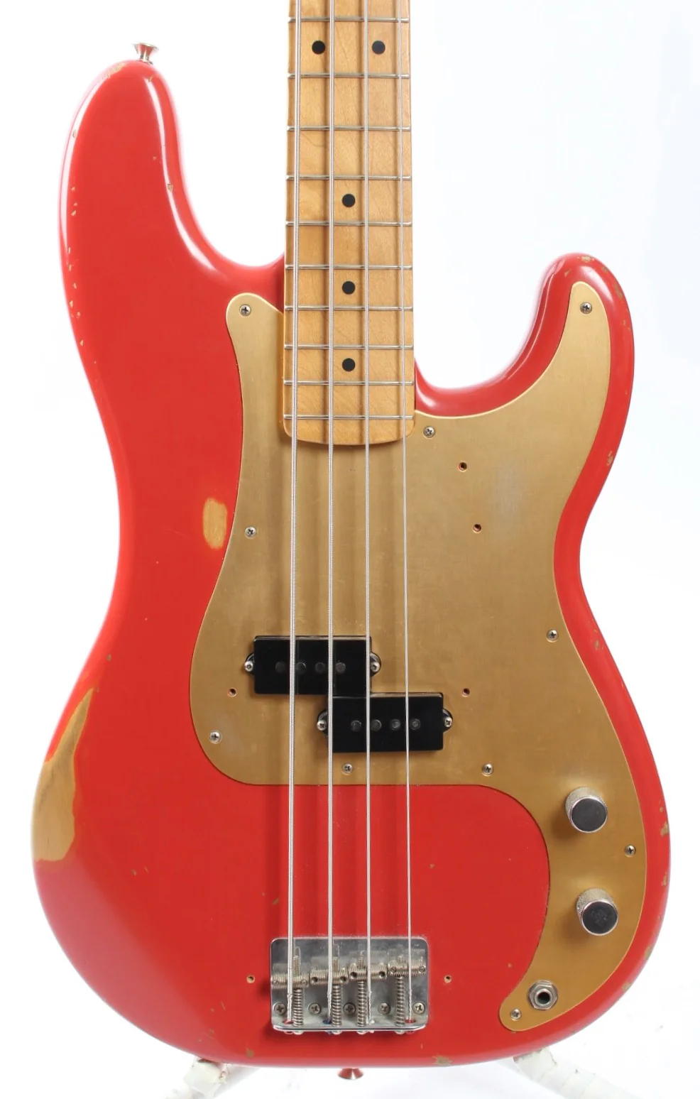 2008 Fender Precision Bass 50s Road Worn fiesta red - Image 2
