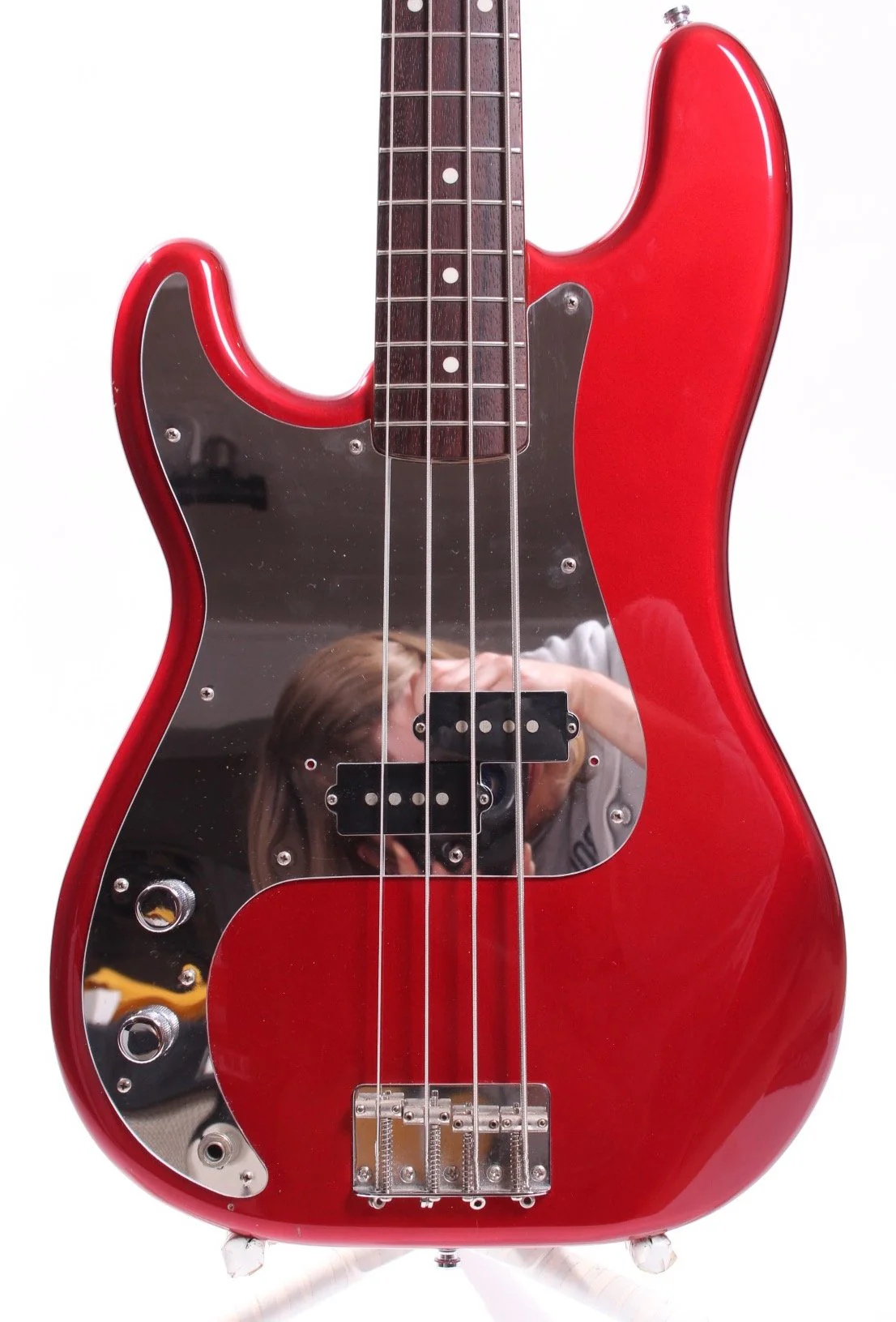 2008 Fender Precision Bass 62 Reissue LEFTY candy apple red - Image 2