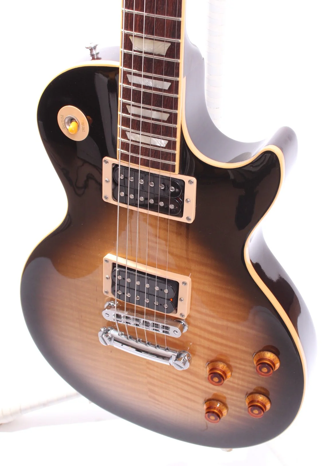 2008 Gibson Les Paul Standard Slash Signature tobacco sunburst - Image 3
