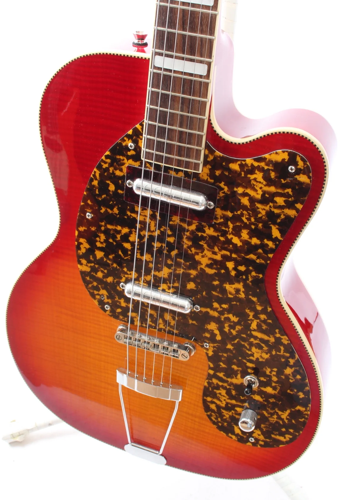 2008 Kay Thin Twin K161V vintage cherry sunburst - Image 3