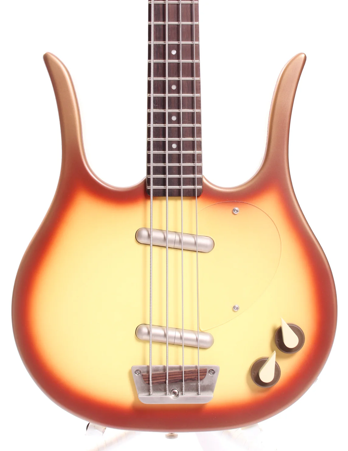 2009 Danelectro Longhorn Bass Dead On 58 copper burst - Image 2